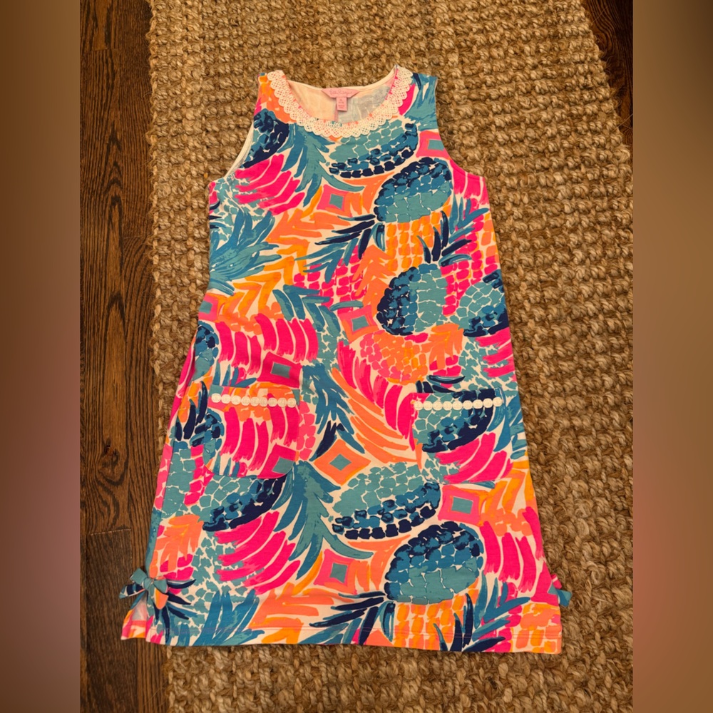 Lilly Pulitzer Girls Dress Size 12/14 Pink / Orange